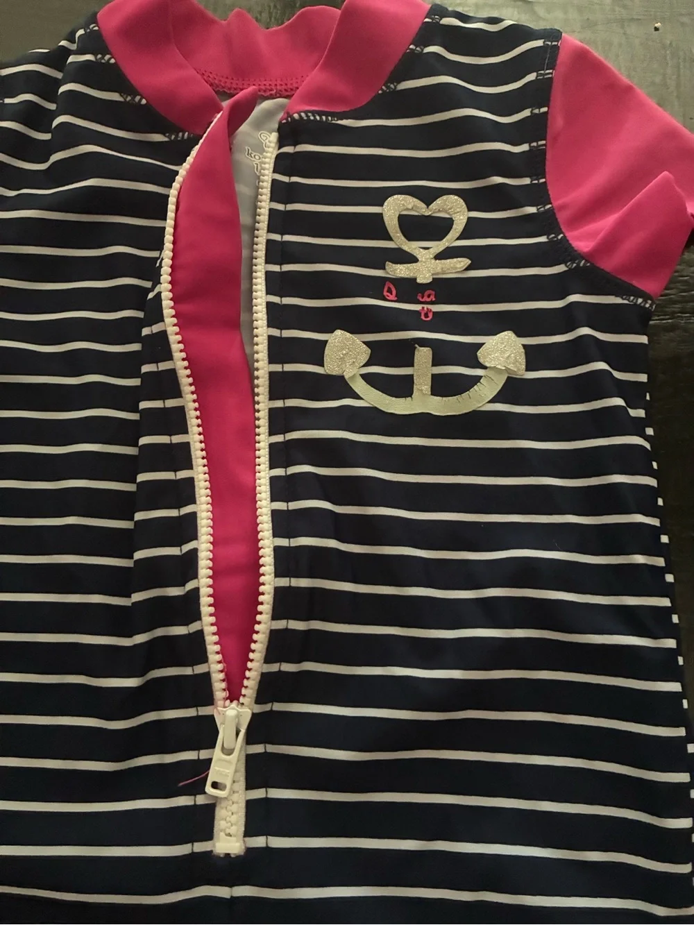 Koalakids Girl’s 12-18m Rash Guard One Piece Swim Suit